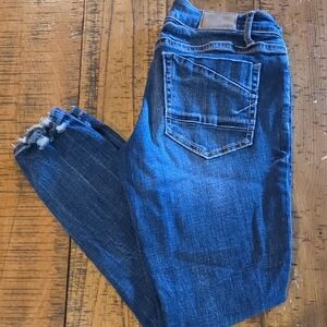 BKE Distressed Blue Skinny Jeans